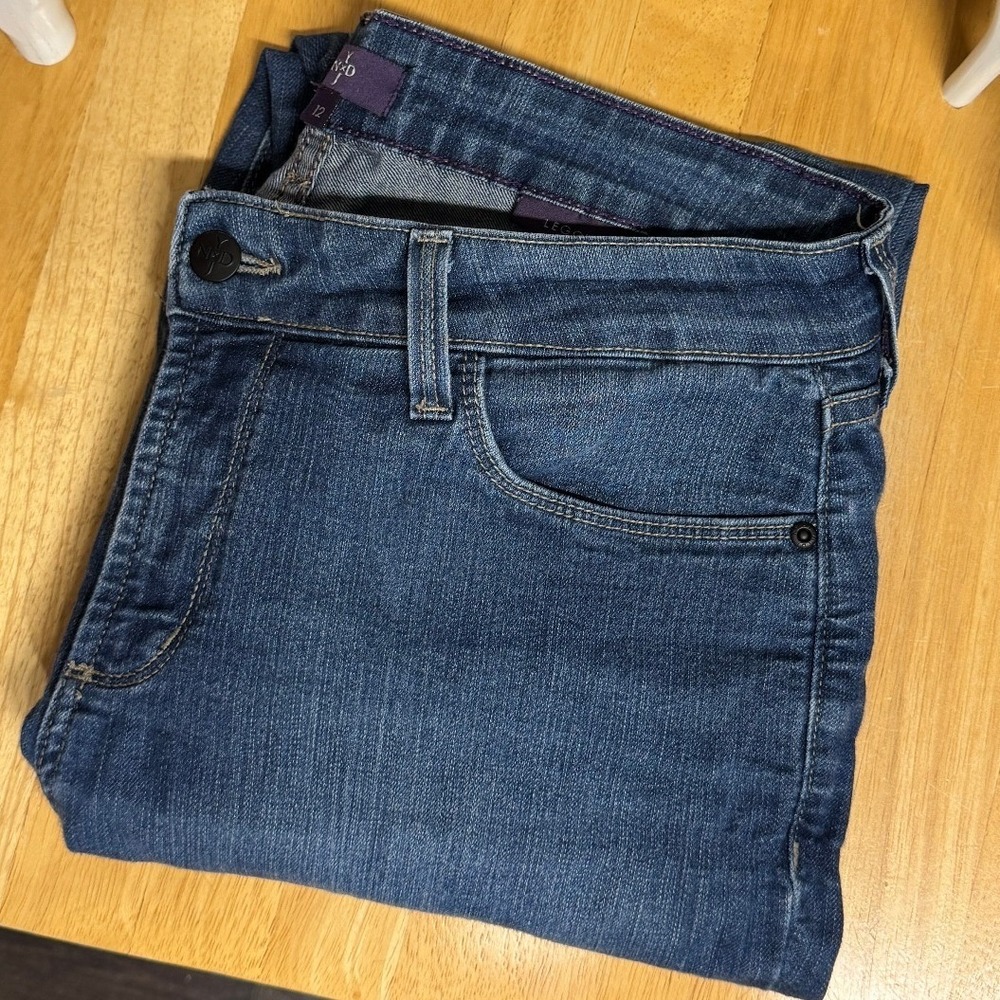 NYDJ Legging Ankle Jeans 12 Skinny Stretch High Rise Lift Tuck